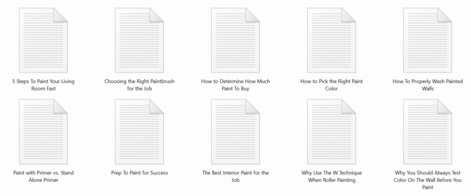 Interior Painting PLR Articles Sample text