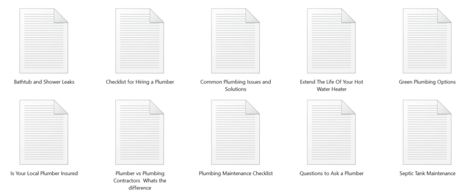 Plumbing PLR Articles Sample text Plumbing PLR Articles Sample text
