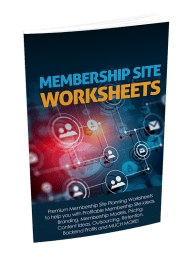 Membership Site Premium PLR Worksheets