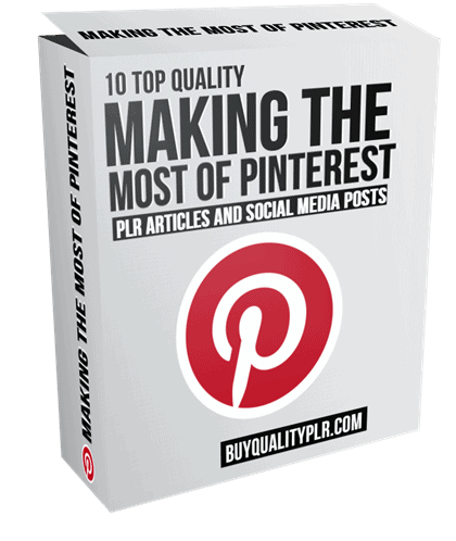 10 Quality Making the most of Pinterest PLR Articles and Social Posts
