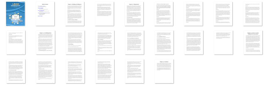 Lead Generation Mastery PLR eBook Resell PLR