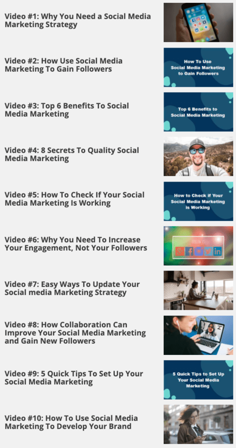 Social Media Marketing Made Simple Sales Funnel with Master Resell Rights