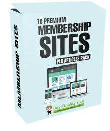 10 Premium Membership Sites PLR Articles Pack