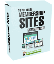 10 Premium Membership Site PLR Articles Pack