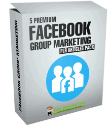 5 Premium Facebook Group Marketing PLR Articles Pack