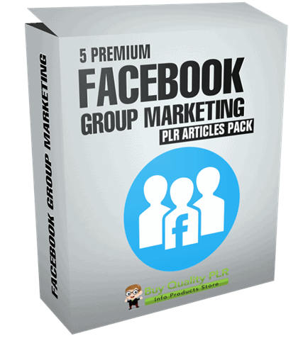 5 Premium Facebook Group Marketing PLR Articles Pack