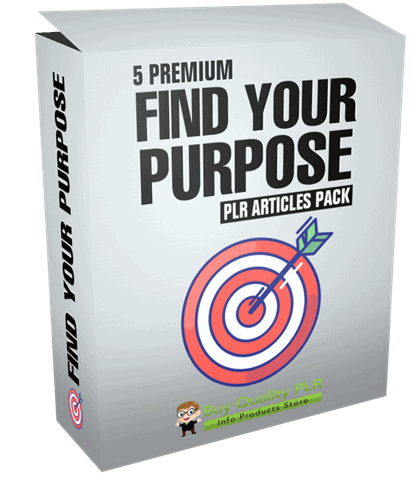 5 Premium Find Your Purpose PLR Articles Pack