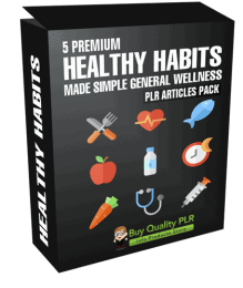 5 Premium Healthy Habits Made Simple General Wellness PLR Articles Pack