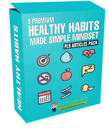 5 Premium Healthy Habits Made Simple Mindset PLR Articles Pack
