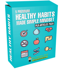 5 Premium Healthy Habits Made Simple Mindset PLR Articles Pack