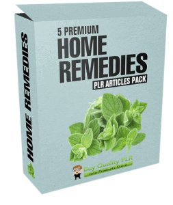 5 Premium Home Remedies PLR Articles Pack