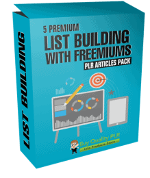 5 Premium List Building With Freemiums PLR Articles Pack