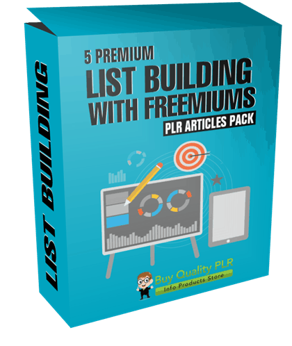 5 Premium List Building With Freemiums PLR Articles Pack