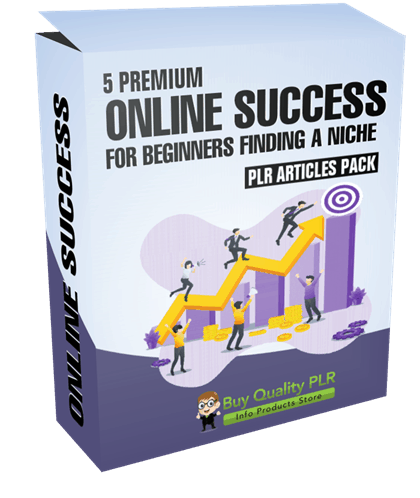 5 Premium Online Success For Beginners Finding a Niche PLR Articles Pack