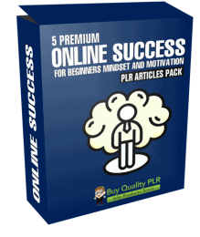 5 Premium Online Success For Beginners Mindset and Motivation PLR Articles Pack