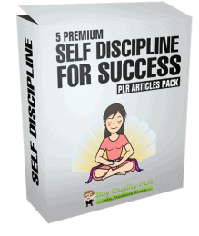 5 Premium Self Discipline For Success PLR Articles Pack