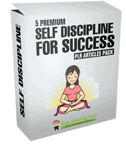 5 Premium Self Discipline For Success PLR Articles Pack