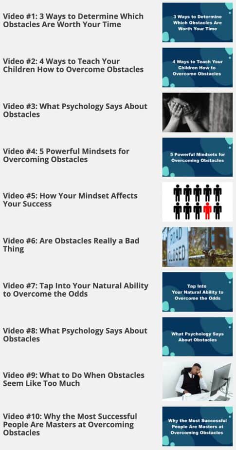 Overcome Obstacles Videos