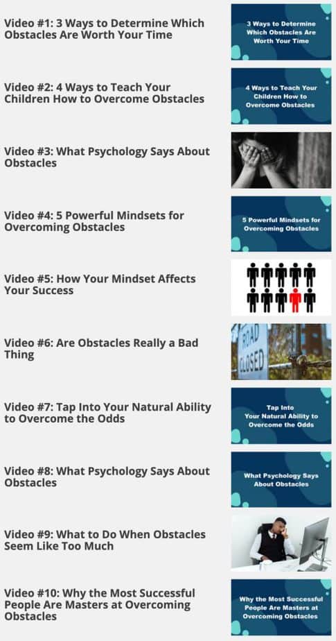 Overcome Obstacles Videos Overcome Obstacles Videos