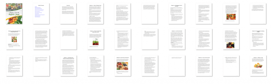 Staying Fit with Organic Food PLR eBook Resell PLR Screenshot