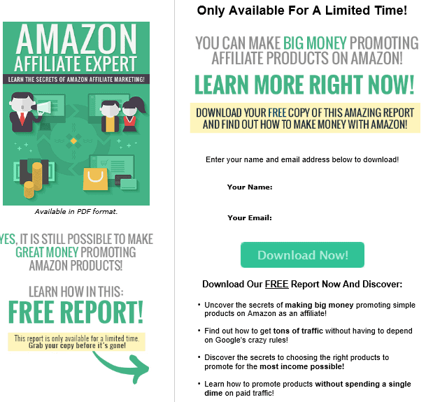 Amazon Affiliate Expert PLR Lead Magnet Kit Squeeze Page Amazon Affiliate Expert PLR Lead Magnet Kit Squeeze Page