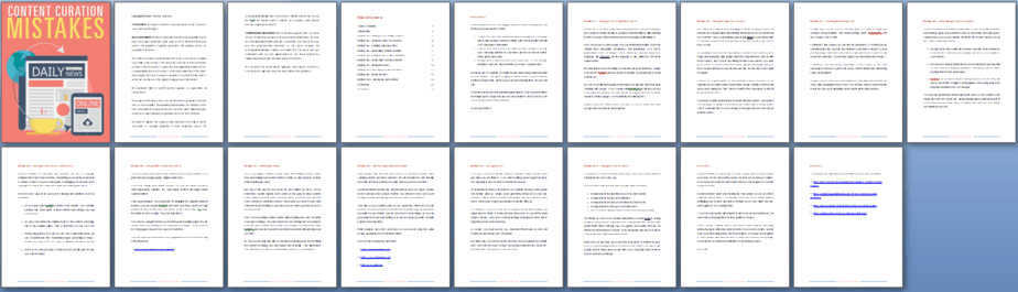 Content Curation Mistakes PLR Report Content Curation Mistakes PLR Report