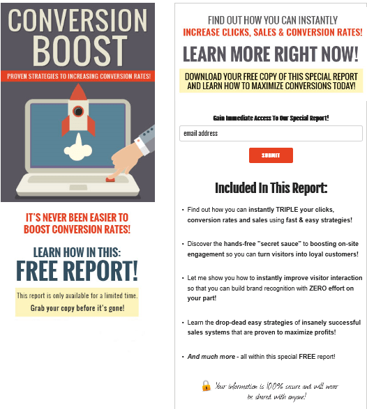Conversion Boost PLR Lead Magnet Squeeze Page Conversion Boost PLR Lead Magnet Squeeze Page