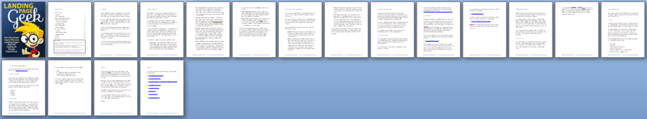 Landing Page Geek PLR Report Sneak Preview Landing Page Geek PLR Report Sneak Preview