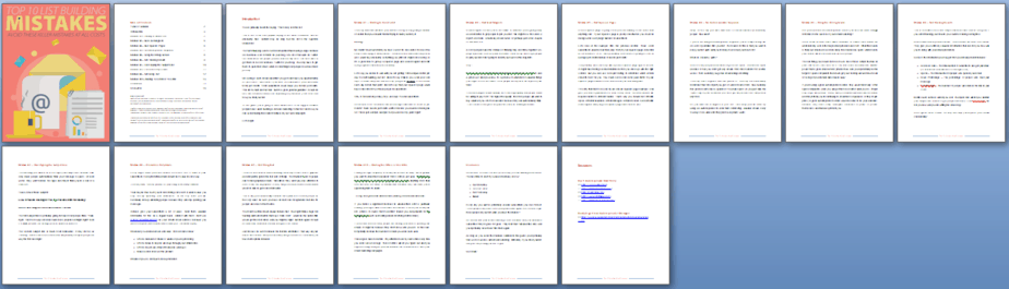 List Building Mistakes PLR Report Sneak Preview