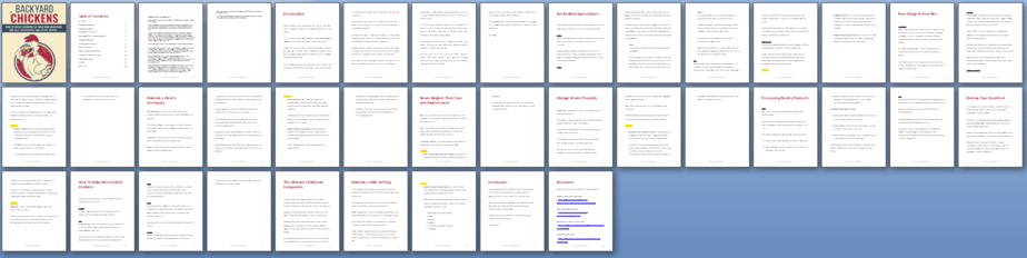 Raising Chickens PLR Report Sneak Preview