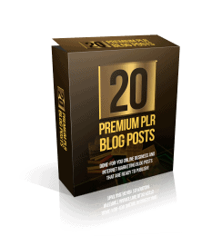 20 Premium PLR Blog Posts 10k Words