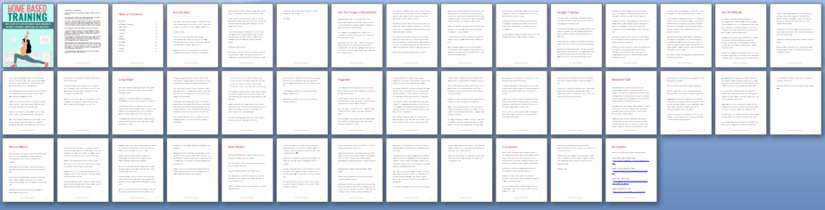 Home Based Workouts PLR Report Sneak Preview