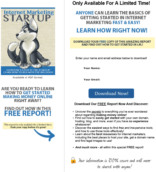 IM Startup PLR Squeeze Page IM Startup PLR Squeeze Page