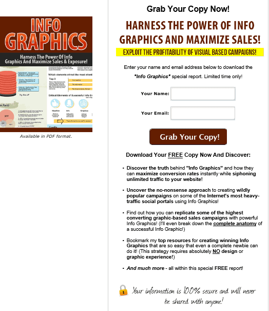 Info Graphics PLR Squeeze Page Info Graphics PLR Squeeze Page