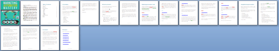 Marketing Automation PLR Report Sneak Preview Marketing Automation PLR Report Sneak Preview