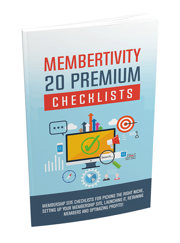 Membertivity 20 Premium PLR Checklists 20k Words 1