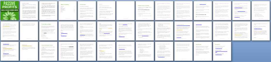 Passive Profits PLR Report Sneak Preview