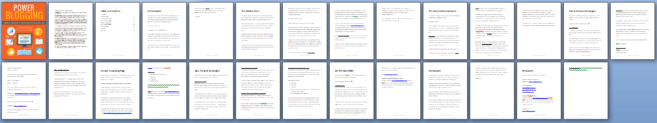 Power Blogging PLR Report Sneak Preview Power Blogging PLR Report Sneak Preview