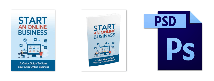 Start An Online Business Course Graphics