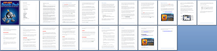 Explosive Scarcity Deals PLR Report Sneak Preview Explosive Scarcity Deals PLR Report Sneak Preview