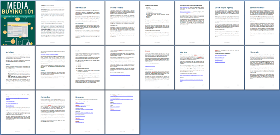 Media Buying 101 PLR Report Sneak Preview