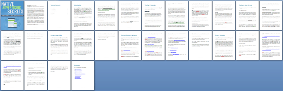 Native Advertising Secrets PLR Report Sneak Preview Native Advertising Secrets PLR Report Sneak Preview