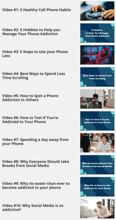 Overcome Phone Addiction Videos