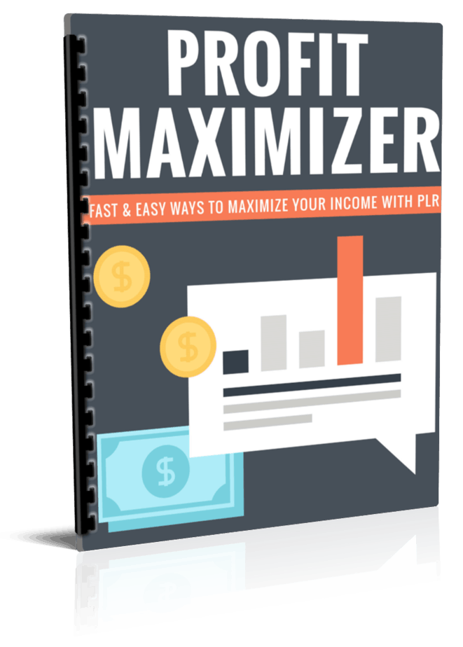 PLR Profit Maximizer PLR Report eCover