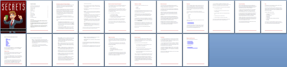 Payment Processor Secrets PLR Report Sneak Preview Payment Processor Secrets PLR Report Sneak Preview