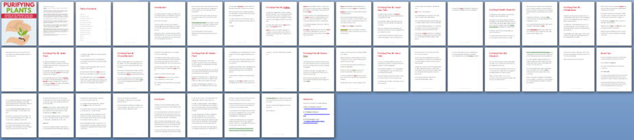 Purifying Plants PLR Report Sneak Preview