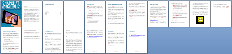Snapchat Marketing 101 PLR Report Sneak Preview