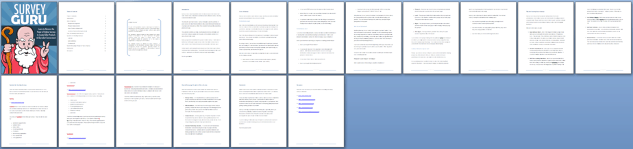 Survey Guru PLR Report Sneak Preview