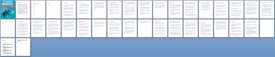 Top Immune Boosters PLR Report Sneak Preview Top Immune Boosters PLR Report Sneak Preview