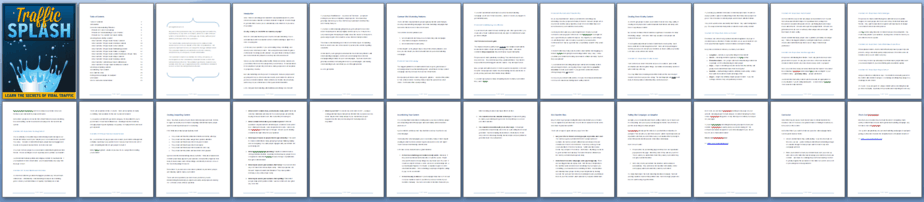 Traffic Splash PLR Report Sneak Preview